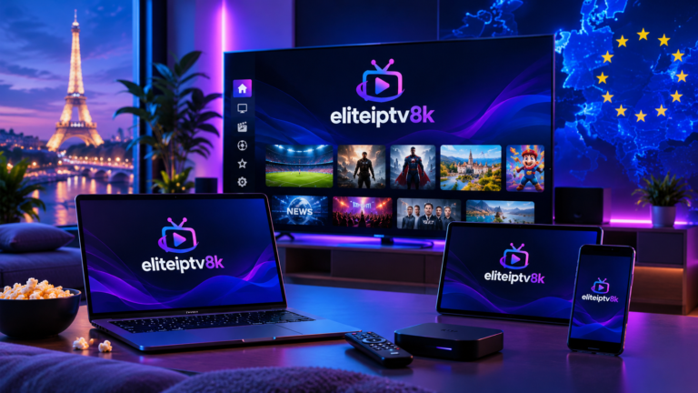 IPTV subscription on Smart TV, laptop, tablet and smartphone